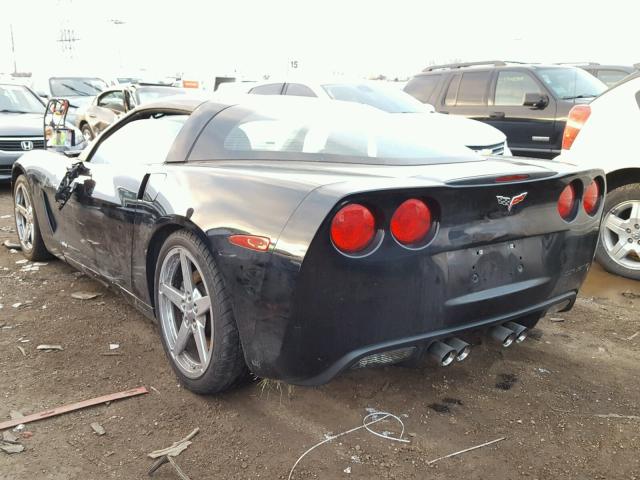 1G1YY24U155111938 - 2005 CHEVROLET CORVETTE BLACK photo 3