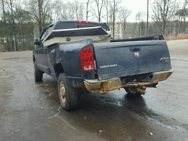 3D7KS28C26G103329 - 2006 DODGE RAM 2500 S BLACK photo 3
