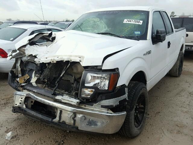 1FTEX1CM4DFC64492 - 2013 FORD F150 SUPER WHITE photo 2