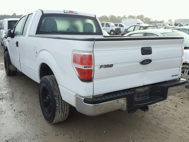 1FTEX1CM4DFC64492 - 2013 FORD F150 SUPER WHITE photo 3