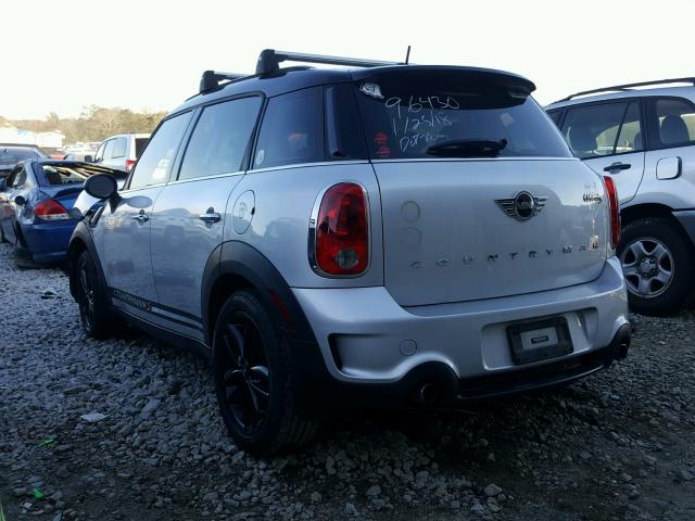 WMWZC3C54DWP24216 - 2013 MINI COOPER S C SILVER photo 3