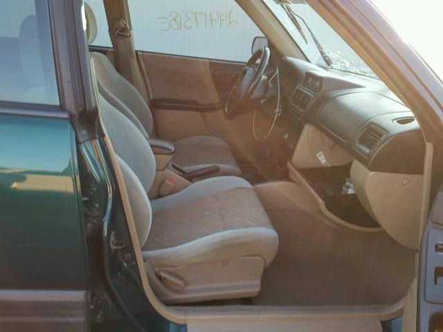 JF1SF6354XH739987 - 1999 SUBARU FORESTER L GREEN photo 5