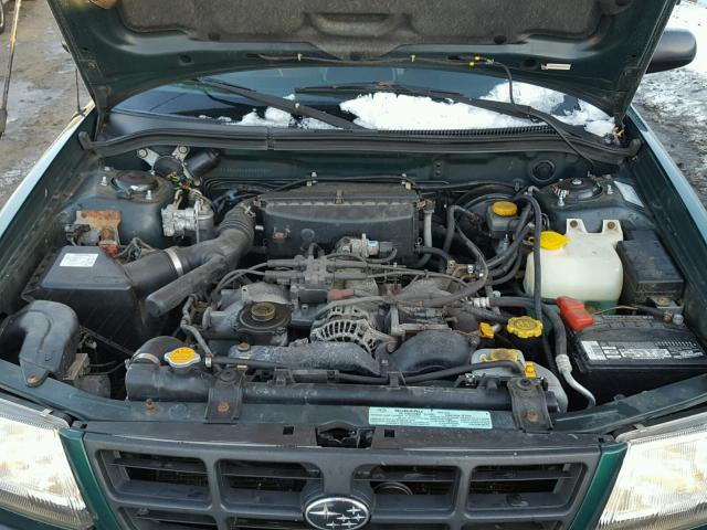 JF1SF6354XH739987 - 1999 SUBARU FORESTER L GREEN photo 7