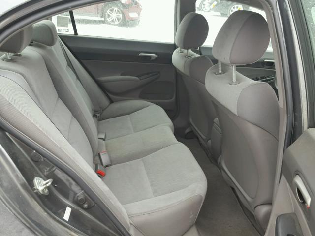 2HGFA16539H529534 - 2009 HONDA CIVIC LX GRAY photo 6