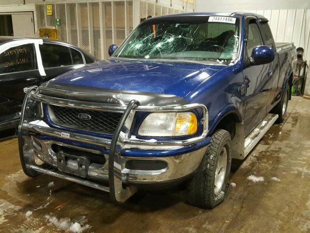 1FTZX18W0WNC21045 - 1998 FORD F150 BLUE photo 2
