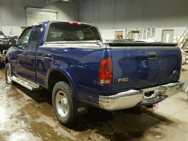 1FTZX18W0WNC21045 - 1998 FORD F150 BLUE photo 3
