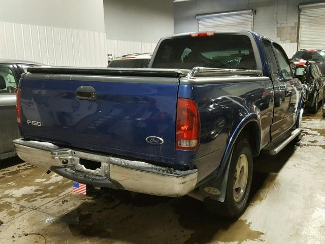 1FTZX18W0WNC21045 - 1998 FORD F150 BLUE photo 4