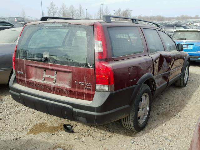 YV1SZ58DX21077176 - 2002 VOLVO V70 XC BURGUNDY photo 4