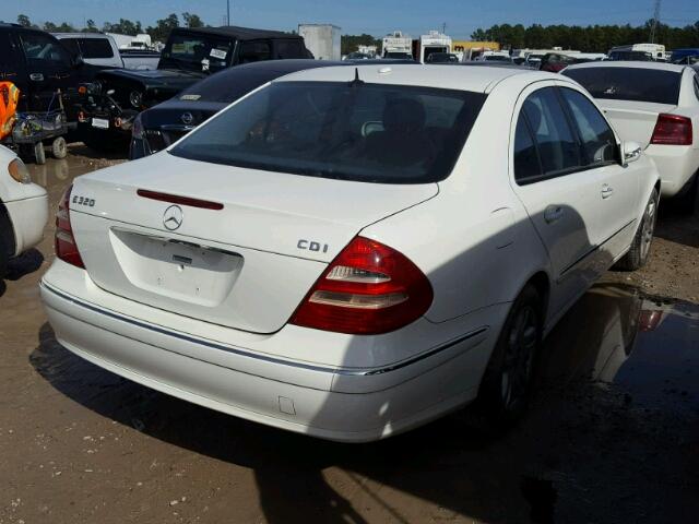 WDBUF26J16A887797 - 2006 MERCEDES-BENZ E 320 CDI WHITE photo 4