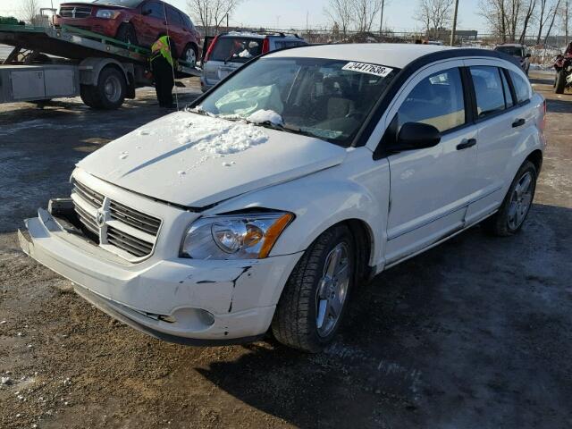 1B3HB48C28D725785 - 2008 DODGE CALIBER SX WHITE photo 2