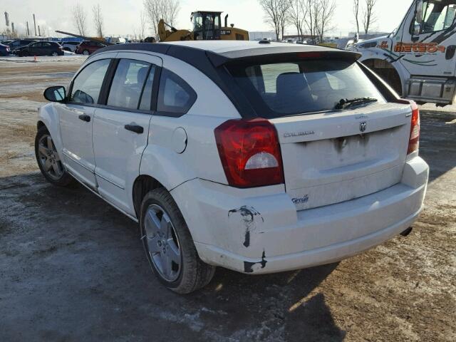 1B3HB48C28D725785 - 2008 DODGE CALIBER SX WHITE photo 3