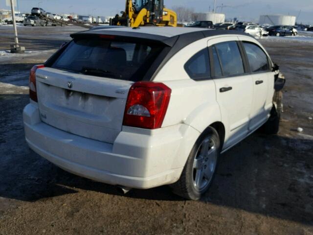 1B3HB48C28D725785 - 2008 DODGE CALIBER SX WHITE photo 4