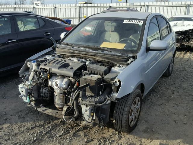 KMHCN4AC5BU586197 - 2011 HYUNDAI ACCENT GLS SILVER photo 2