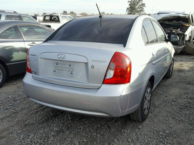 KMHCN4AC5BU586197 - 2011 HYUNDAI ACCENT GLS SILVER photo 4