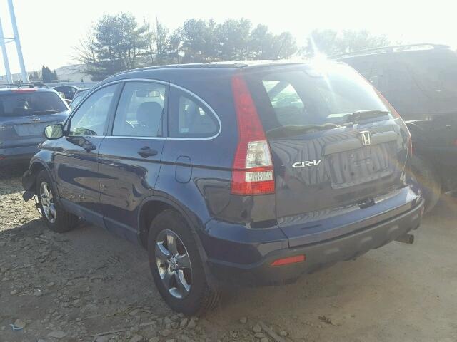 5J6RE48329L053397 - 2009 HONDA CR-V LX BLUE photo 3