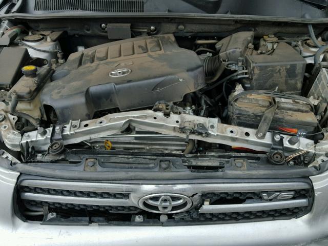 JTMBK31V386037423 - 2008 TOYOTA RAV4 LIMIT SILVER photo 7