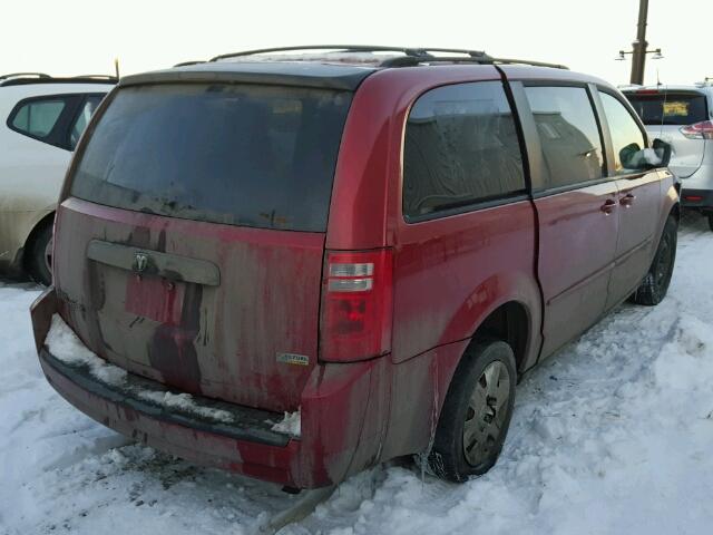 2D8HN44H88R785687 - 2008 DODGE GRAND CARA RED photo 4