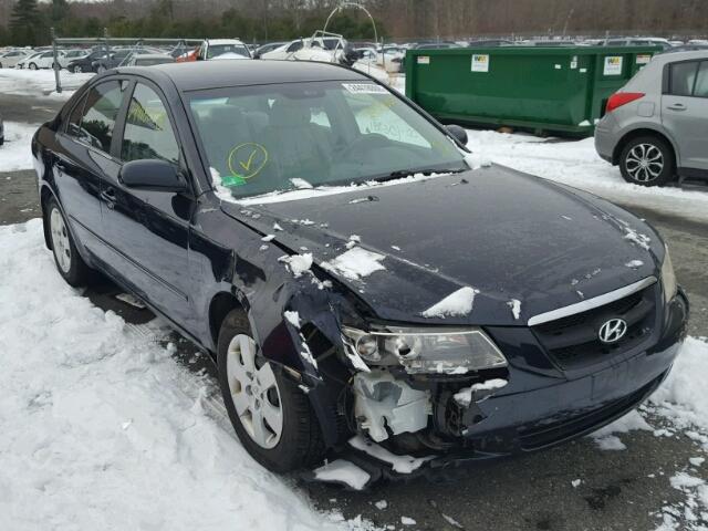 5NPET46C78H309078 - 2008 HYUNDAI SONATA GLS BLUE photo 1