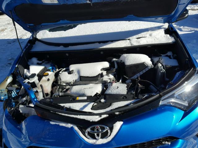 2T3JFREV5GW477766 - 2016 TOYOTA RAV4 SE BLUE photo 7