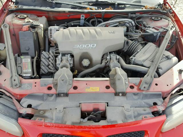 1G2WP52K1XF299169 - 1999 PONTIAC GRAND PRIX წითელი ფოტო 7