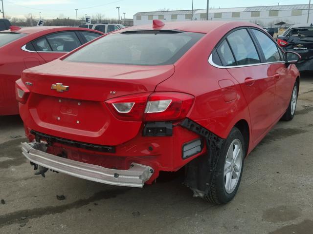 1G1BE5SM4H7228893 - 2017 CHEVROLET CRUZE LT RED photo 4