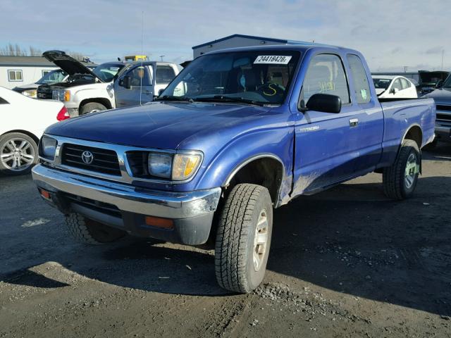 4TAWN72N6TZ183865 - 1996 TOYOTA TACOMA XTR BLUE photo 2