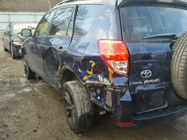 JTMZD33V866000127 - 2006 TOYOTA RAV4 BLUE photo 9