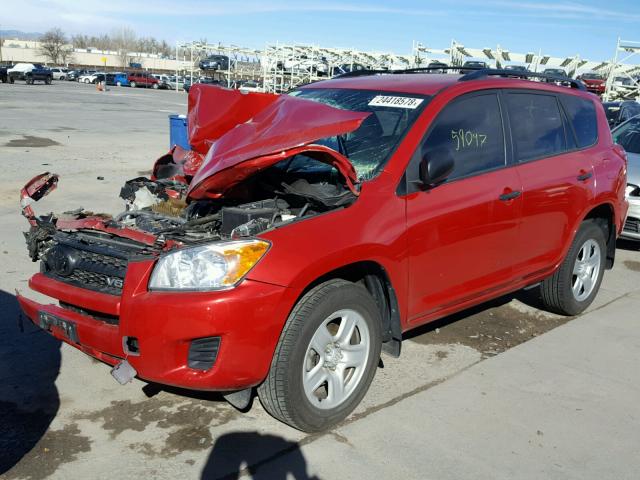 2T3BK4DV2CW089828 - 2012 TOYOTA RAV4 RED photo 2