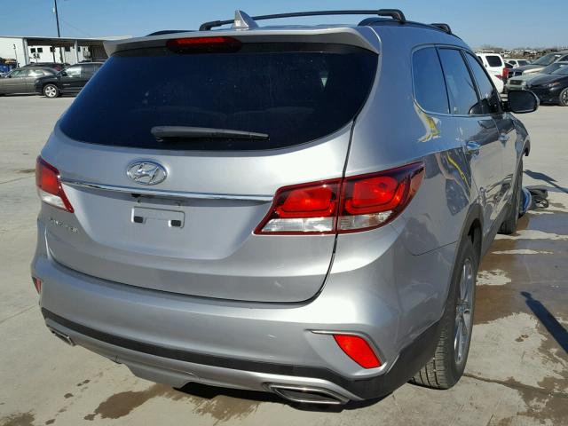 KM8SM4HF8HU172709 - 2017 HYUNDAI SANTA FE S GRAY photo 4