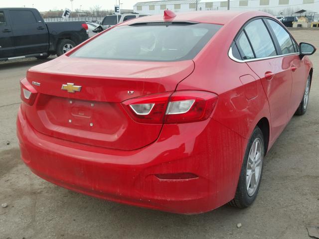 1G1BE5SM7H7244960 - 2017 CHEVROLET CRUZE LT RED photo 4