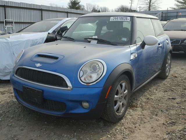 WMWMF73518TV38455 - 2008 MINI COOPER S BLUE photo 2