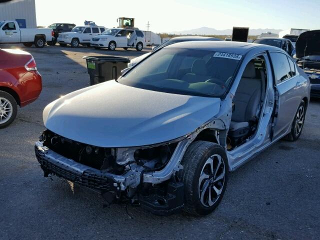 1HGCR2F06HA236987 - 2017 HONDA ACCORD EX SILVER photo 2