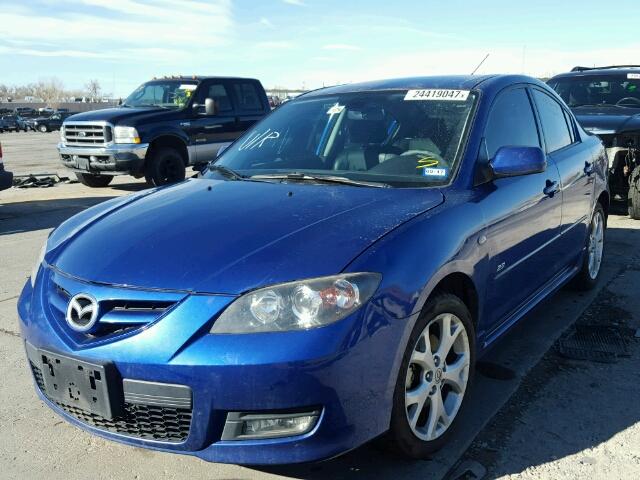 JM1BK323771609361 - 2007 MAZDA 3 S BLUE photo 2