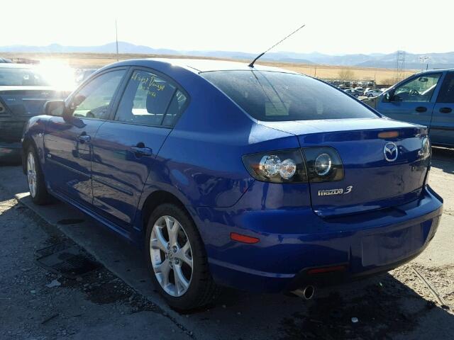 JM1BK323771609361 - 2007 MAZDA 3 S BLUE photo 3