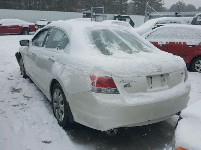 1HGCP36858A050889 - 2008 HONDA ACCORD EXL WHITE photo 3