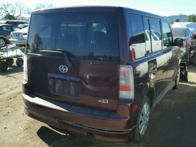 JTLKT334840137603 - 2004 TOYOTA SCION XB იასამნისფერი ფოტო 4