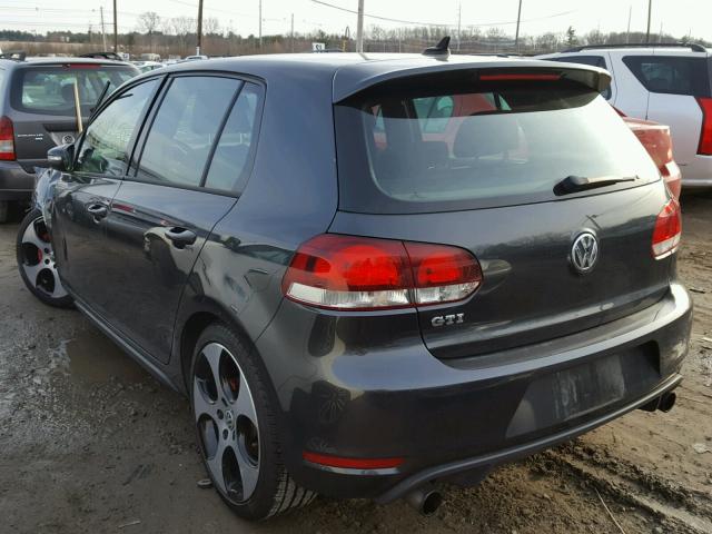 WVWHD7AJ6DW068877 - 2013 VOLKSWAGEN GTI GRAY photo 3