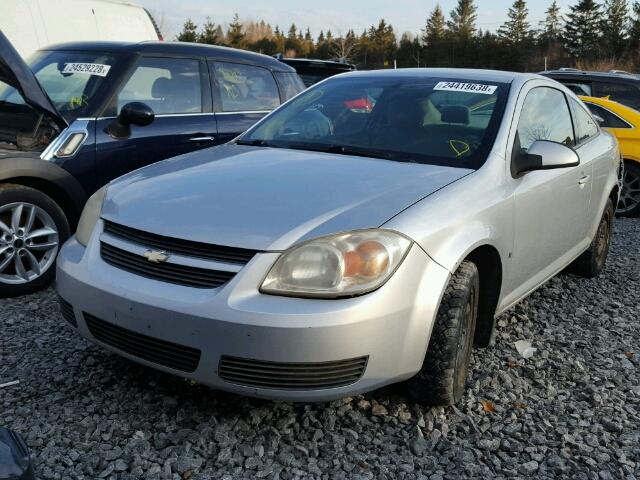 1G1AL15F077301182 - 2007 CHEVROLET COBALT LT SILVER photo 2