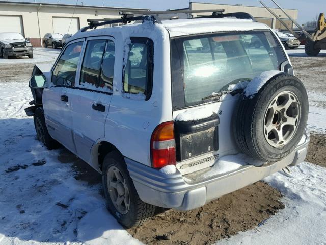 2CNBJ634416914909 - 2001 CHEVROLET TRACKER LT WHITE photo 3