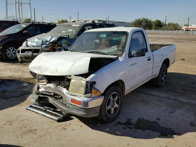 4TANL42N2VZ247693 - 1997 TOYOTA TACOMA WHITE photo 2