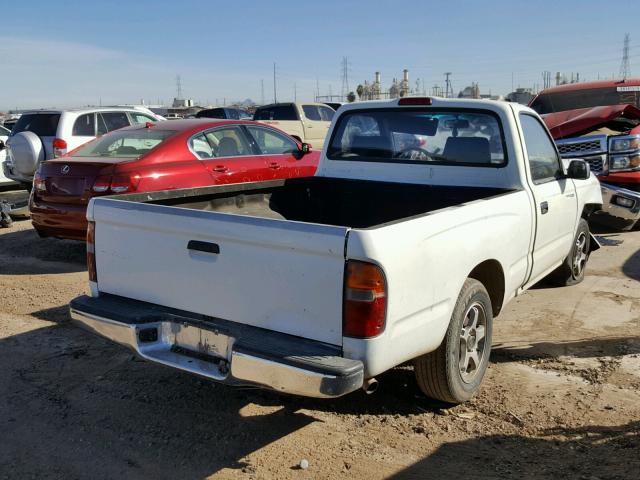 4TANL42N2VZ247693 - 1997 TOYOTA TACOMA WHITE photo 4