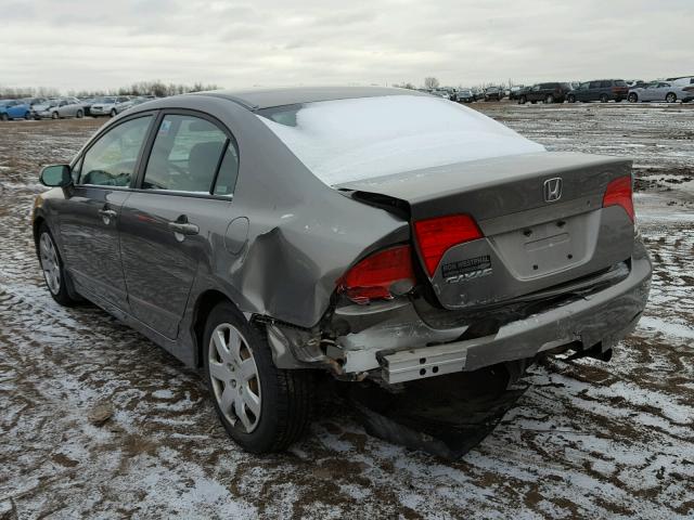 1HGFA16597L110460 - 2007 HONDA CIVIC LX BEIGE photo 3