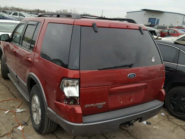 1FMZU73E92UC55409 - 2002 FORD EXPLORER X BURGUNDY photo 3