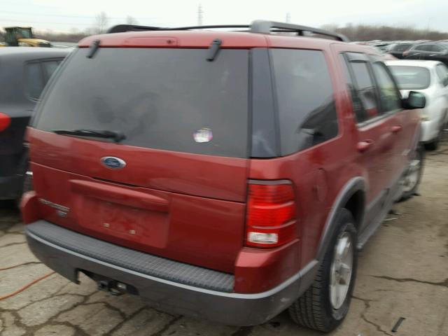 1FMZU73E92UC55409 - 2002 FORD EXPLORER X BURGUNDY photo 4