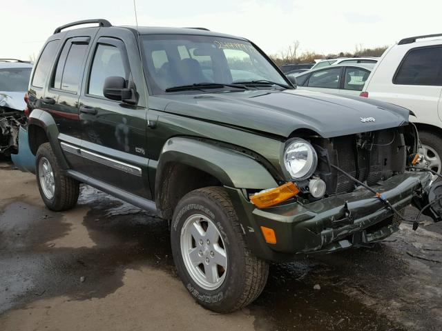 1J4GL48K96W214651 - 2006 JEEP LIBERTY SP GREEN photo 1