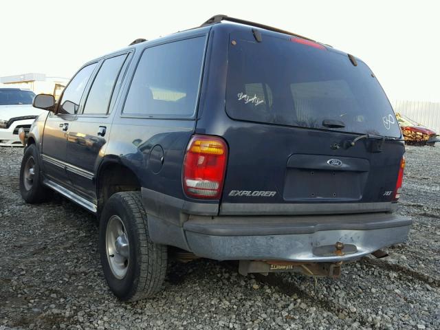 1FMZU63PXYUA64716 - 2000 FORD EXPLORER X BLACK photo 3