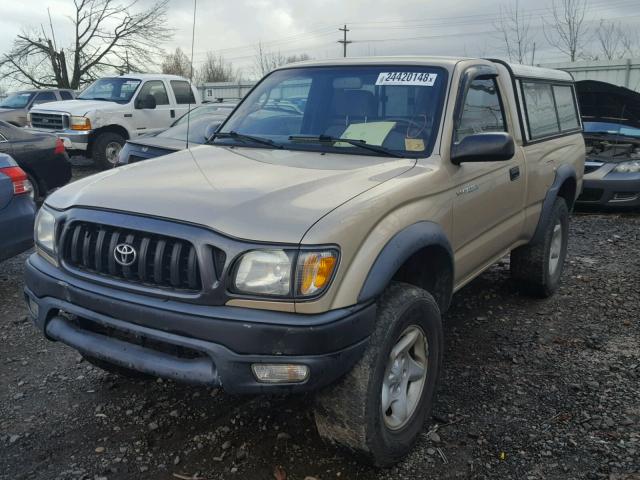 5TEPM62N52Z091106 - 2002 TOYOTA TACOMA BEIGE photo 2