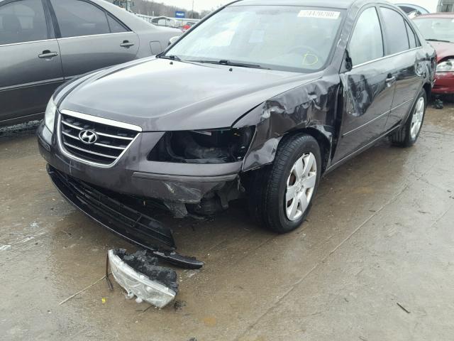 5NPET46C39H482260 - 2009 HYUNDAI SONATA GLS CHARCOAL photo 9