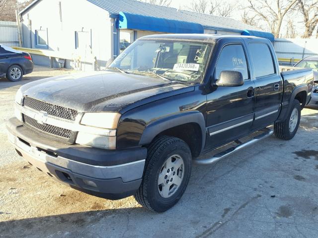 2GCEK13T151340054 - 2005 CHEVROLET SILVERADO BLACK photo 2