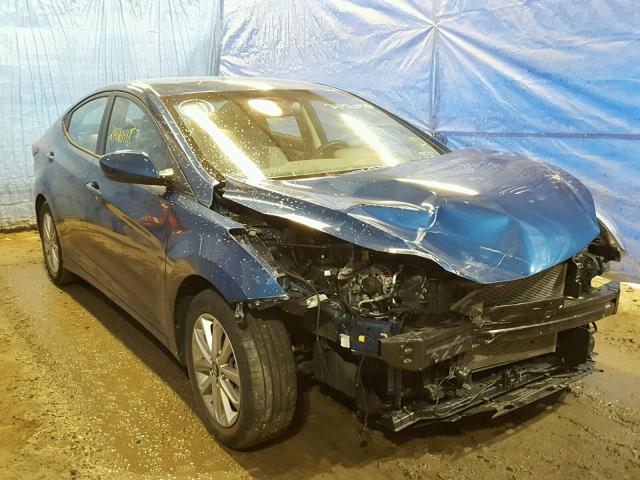 KMHDH4AE2GU520789 - 2016 HYUNDAI ELANTRA SE BLUE photo 1